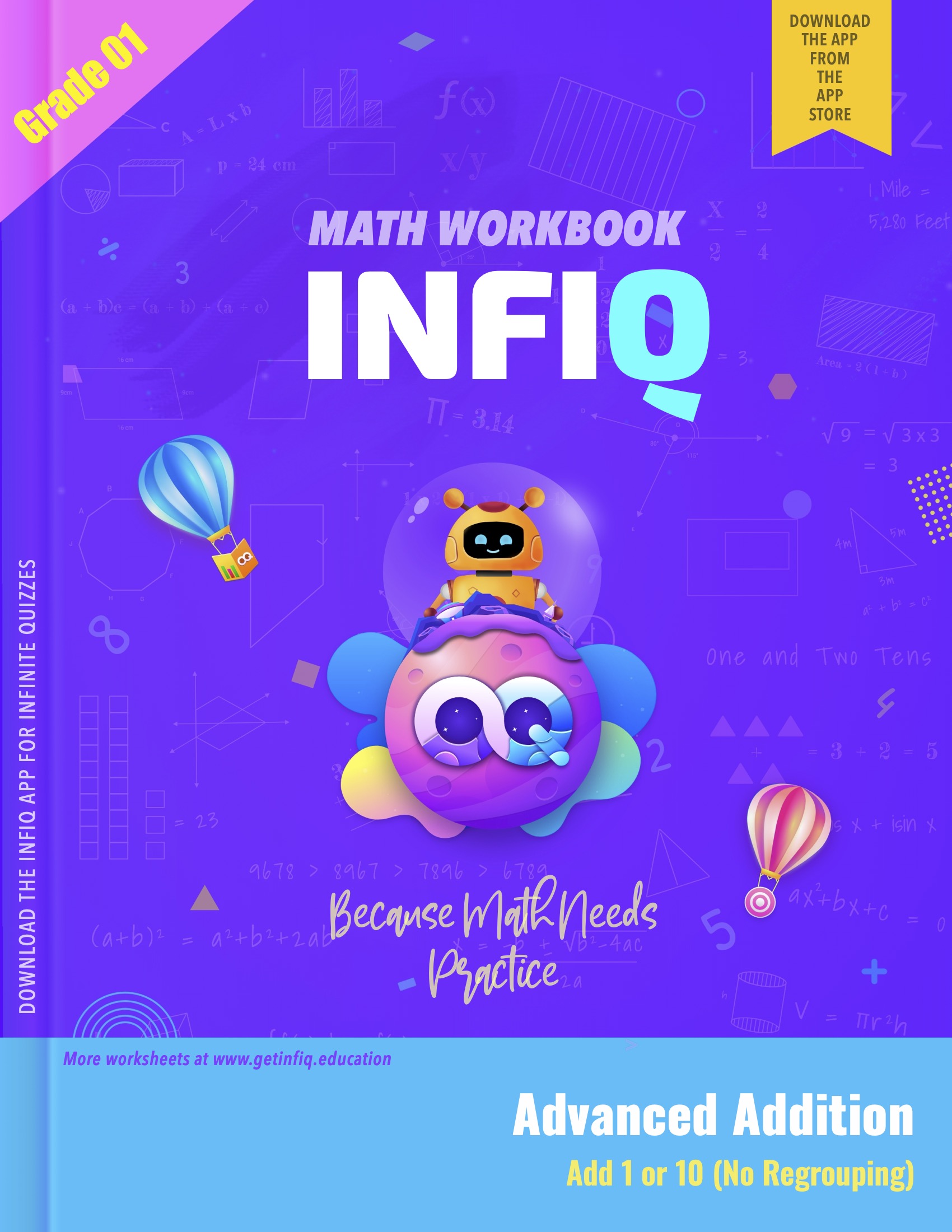 Grade 1 Add 1 or 10 – No Regrouping Workbook