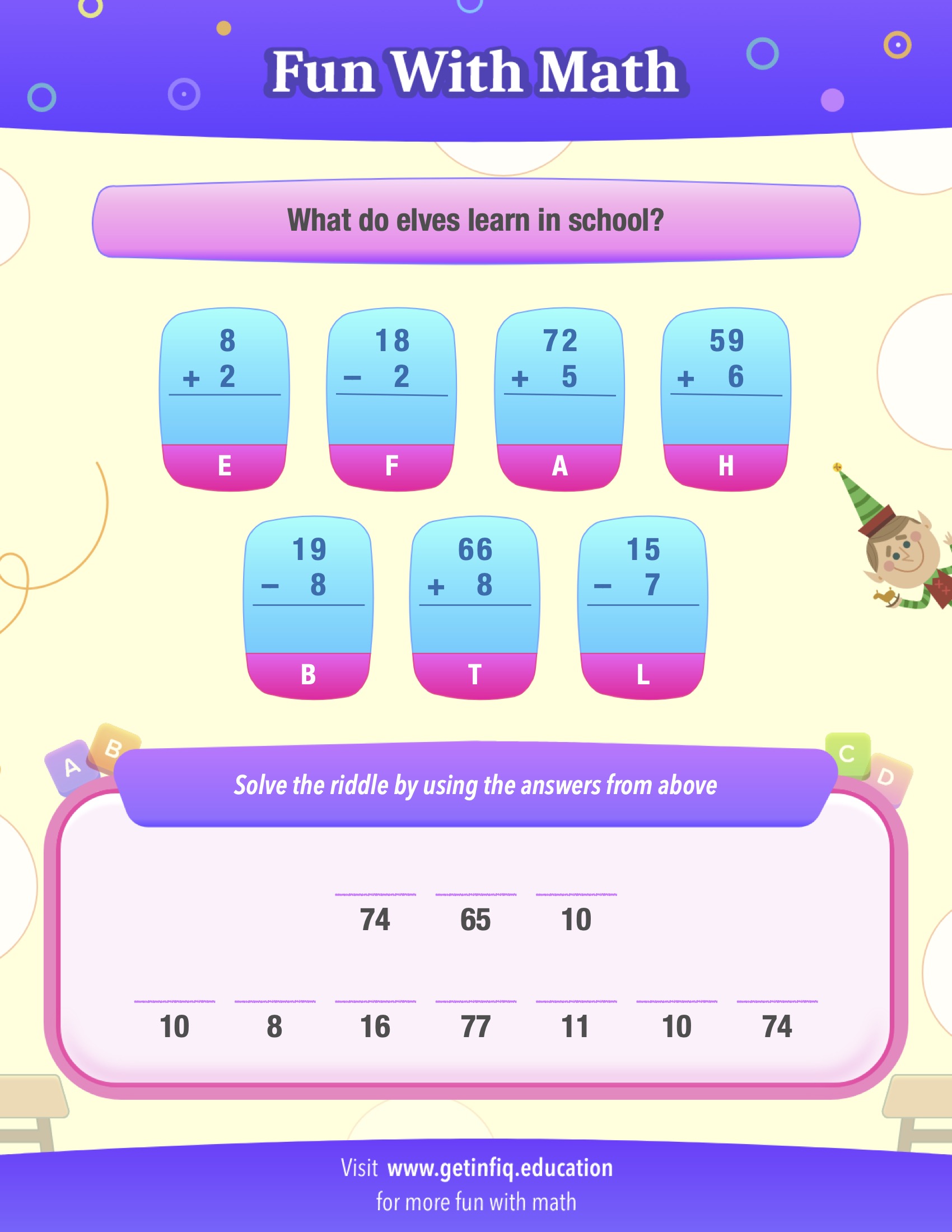 Grade 1 Math Riddle