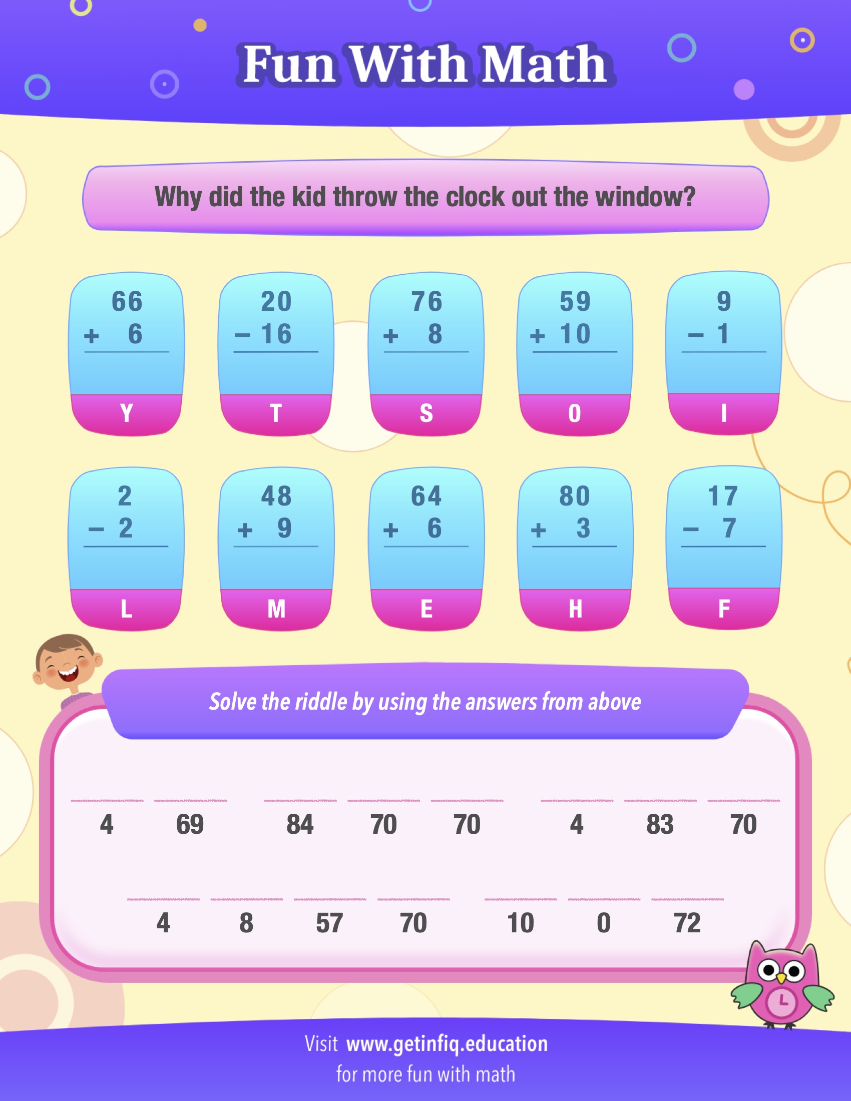 Grade 1 Math Riddle