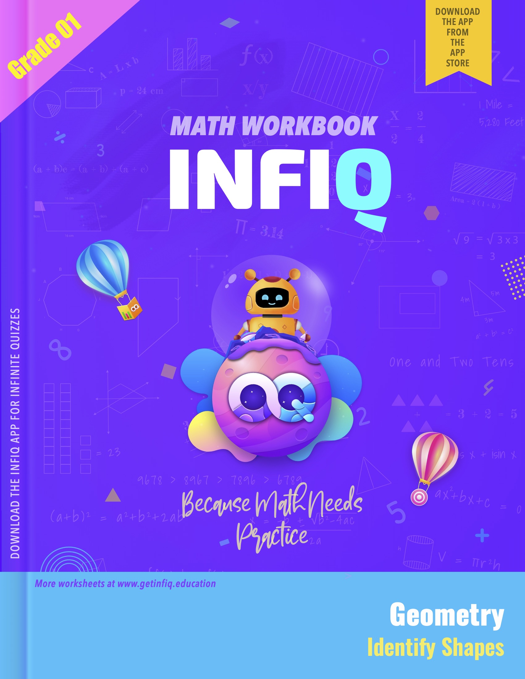 Grade 1 Math: Geometry - Identify Shapes Workbook