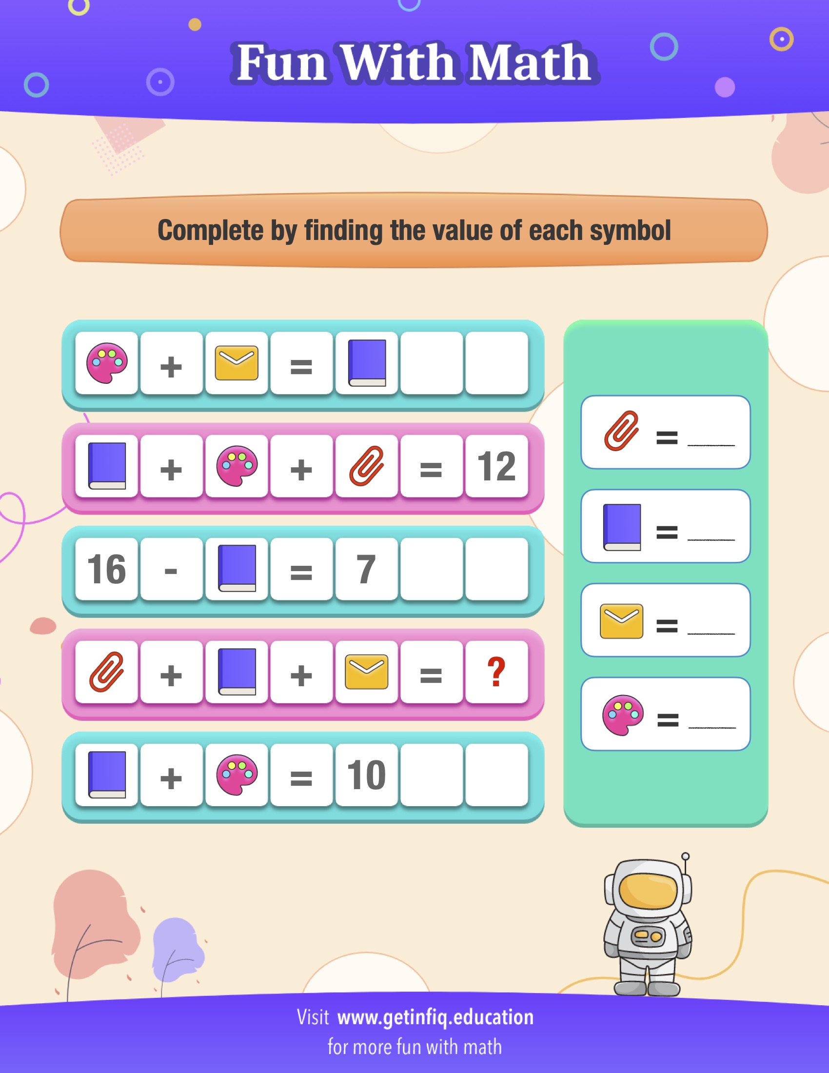 Advanced Grade 1 Math Puzzle