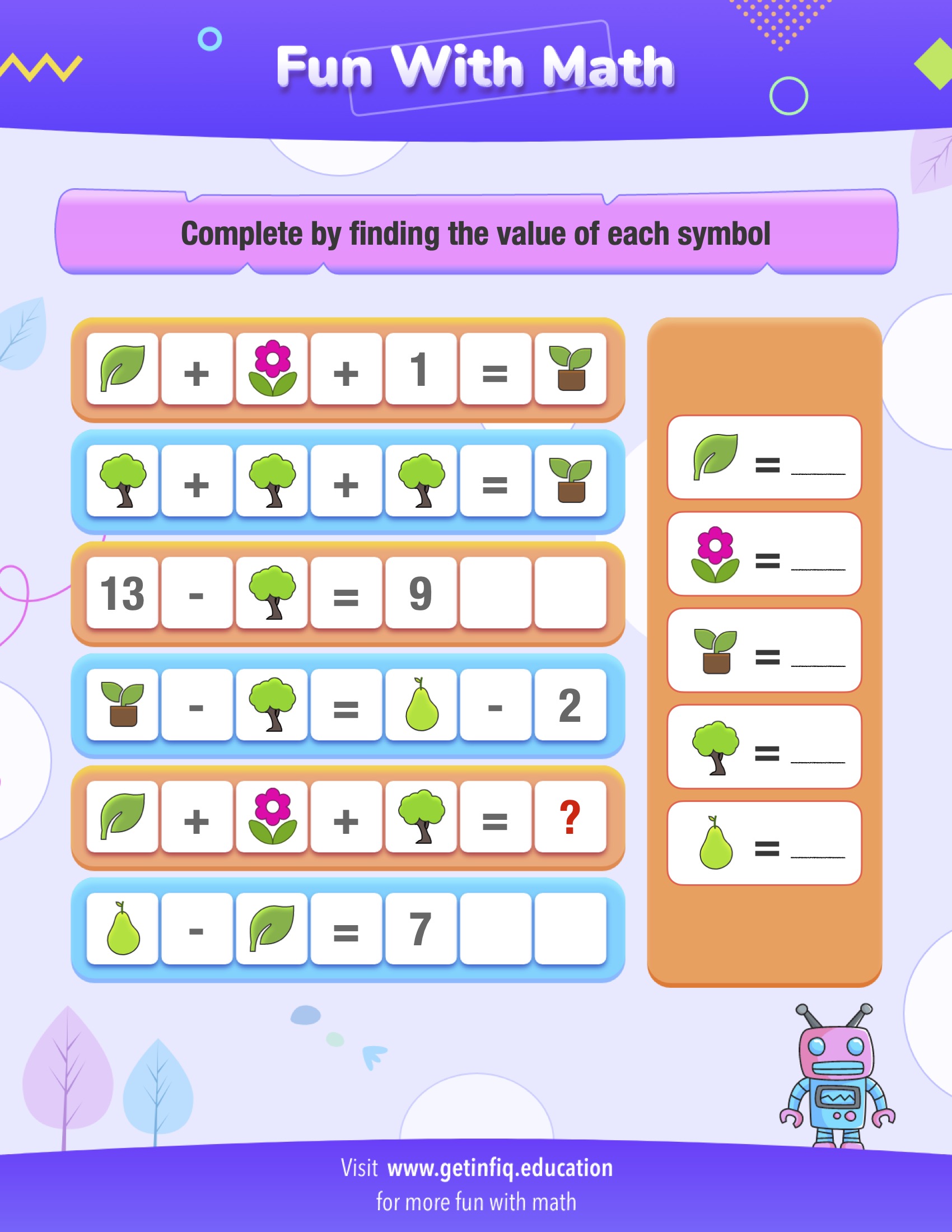 Advanced Grade 1 Math Puzzle