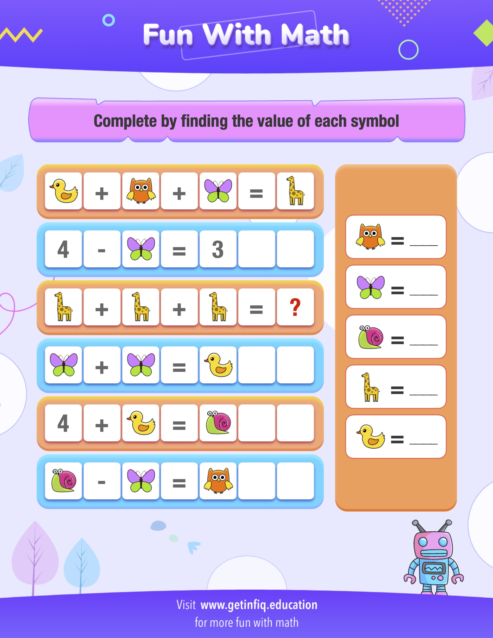 Advanced Grade 1 Math Puzzle