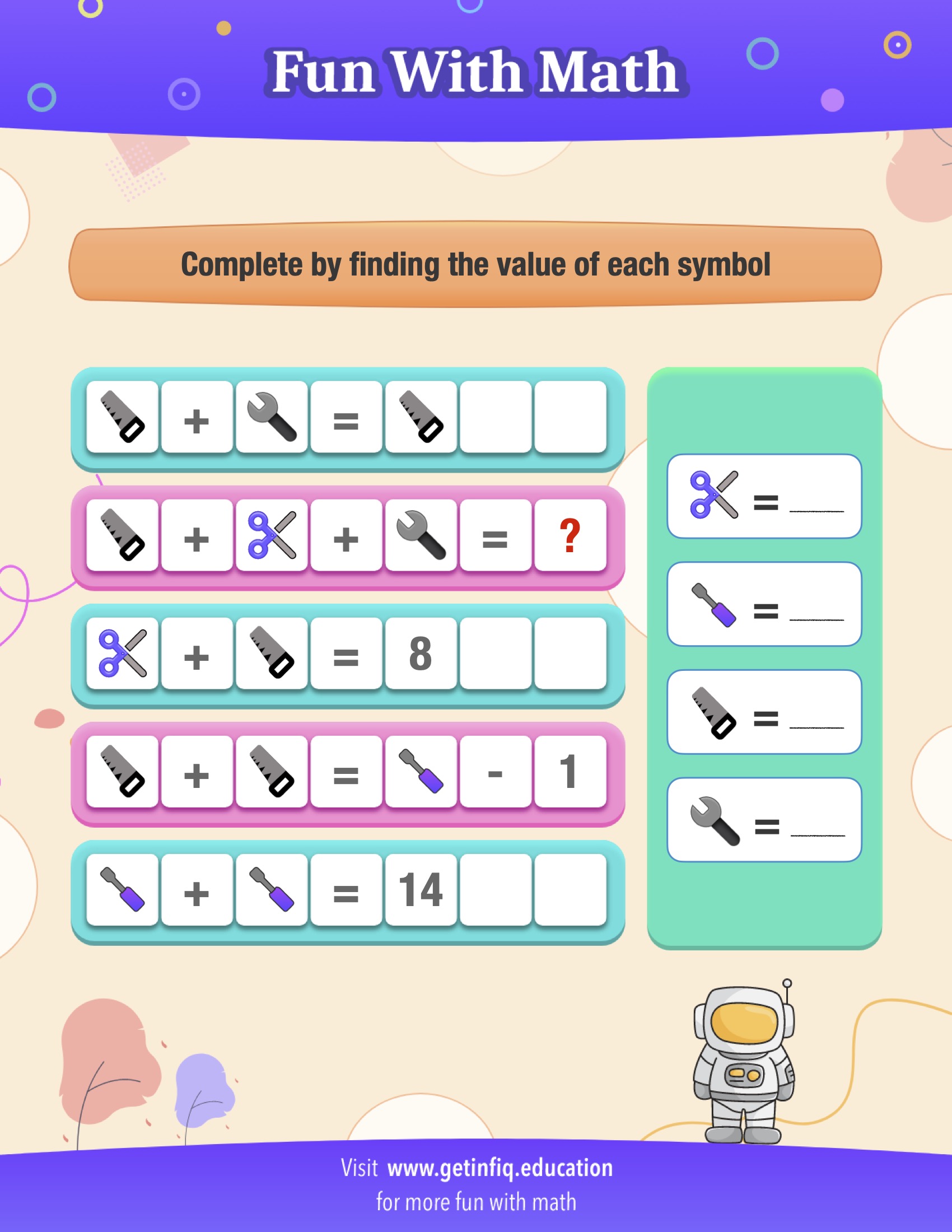 Advanced Grade 1 Math Puzzle