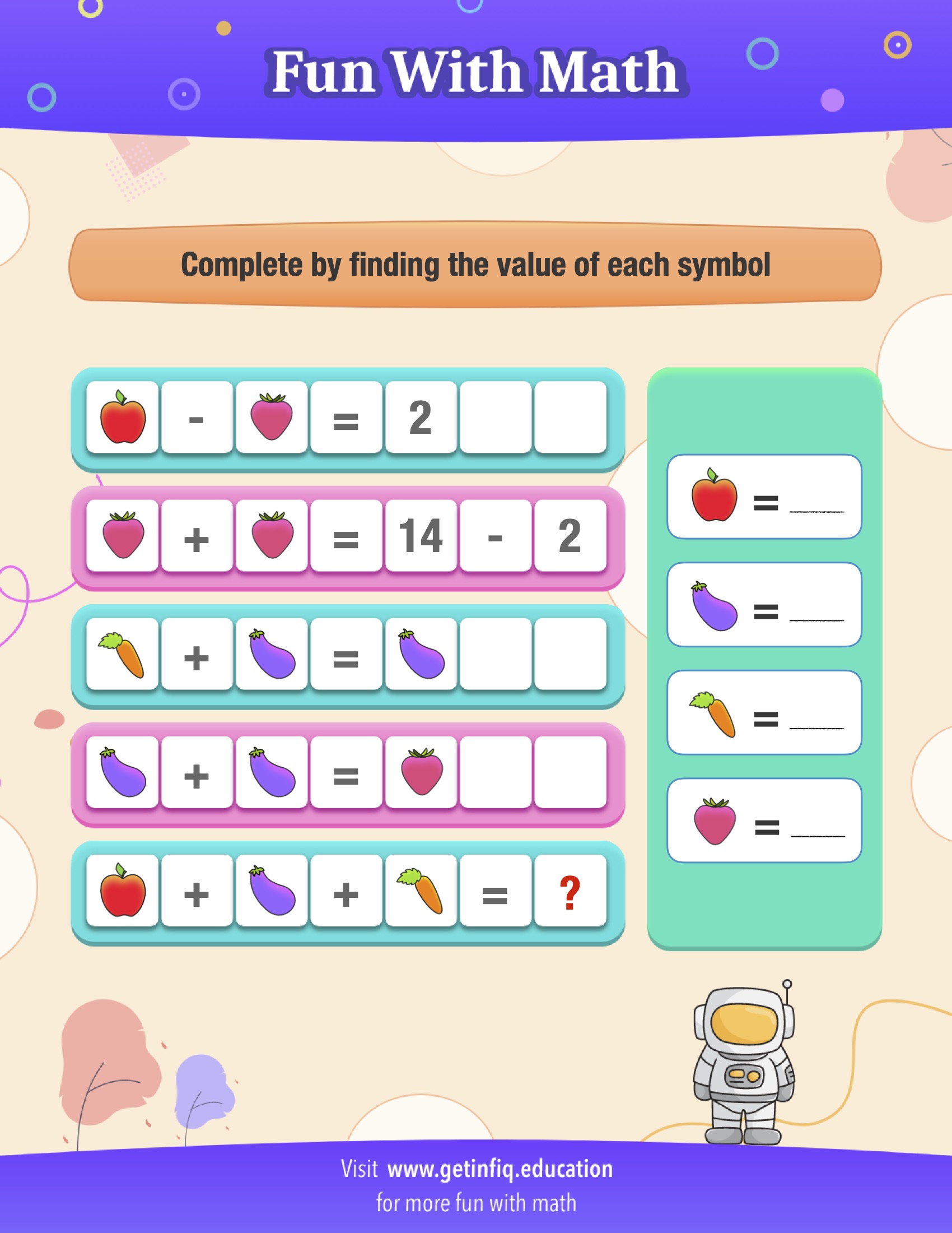 Advanced Grade 1 Math Puzzle