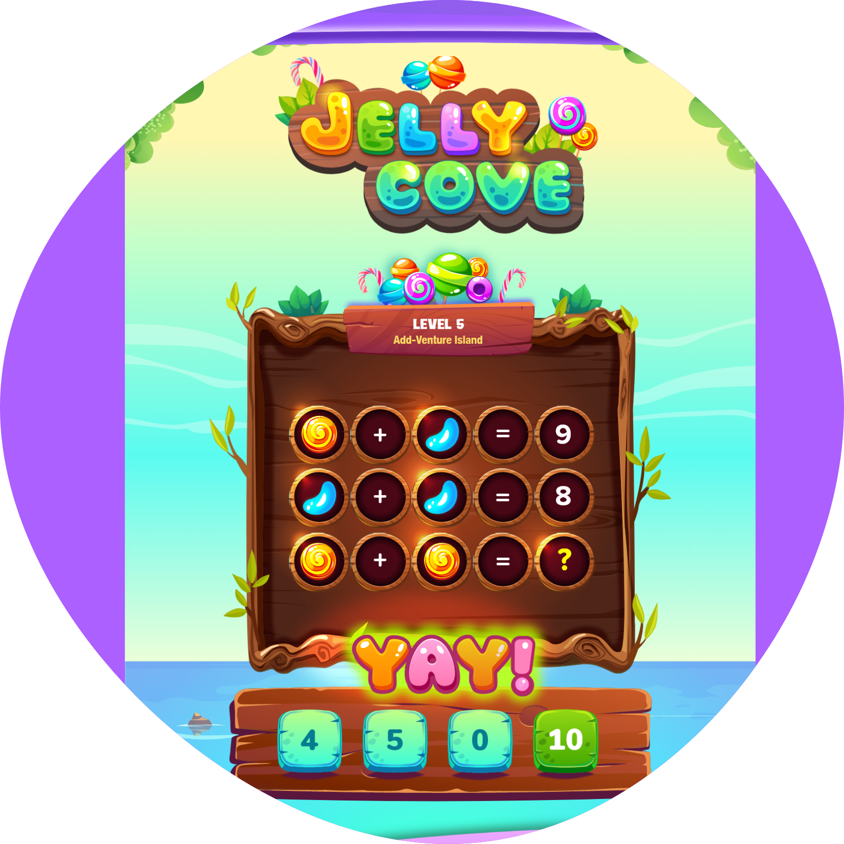 Jelly Cove Math Puzzles
